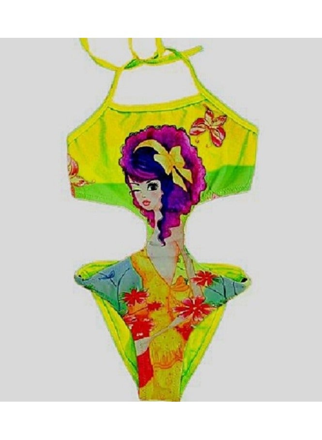 ملابس سباحة بناتي سليم فيت مناسبة لعمر 5 سنوات - Image 2