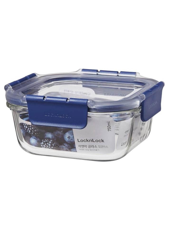 LOCK & LOCK Topclass Square Heat Resist. Glass Cont. 750Ml - Image 1