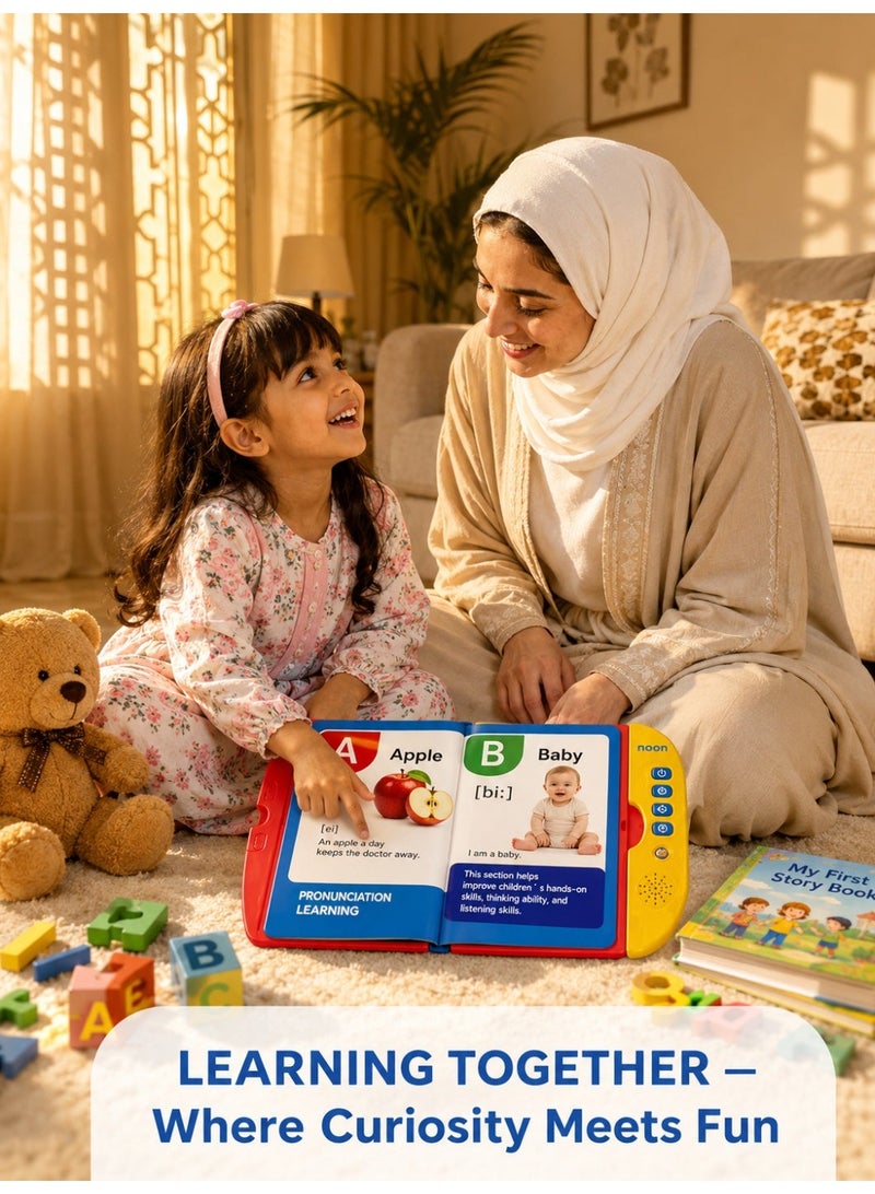 Joudiplay English learning toys for children, interactive English books, early learning devices for children, educational audio toys, English e-books for learning vocabulary and standard pronunciation, and English alphabet pronunciation books suitable for young children. E-books for early English education, electronic learning books for early education - Image 2