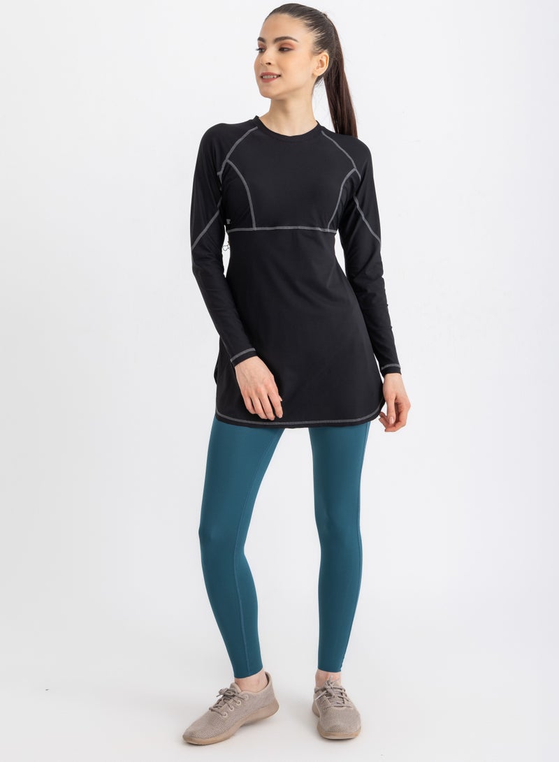 Libra Breeze Back Top -Black