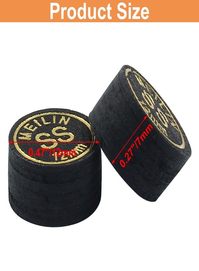 Coufce 4PCS 12mm Pool Cue Tips Super Soft How Cue Tip Billiard Accessories Suitable for Pool Cues and Snooker - Image 2