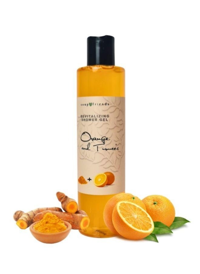 Soap&Friends Soap&Friends Orange and Turmeric Shower Gel with Moisturizing Avocado Oil – Brightening Natural Body Wash for Glowing Skin – 250 ml  - Image 1