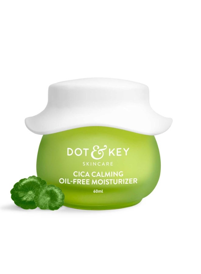 دوت آند كي نياسيناميد + سيكا (سينتيلا) مرطب خالي من الزيوت للبشرة المعرضة لحب الشباب | كريم وجه خفيف الوزن للبشرة الدهنية والحساسة | يخفي البقع الداكنة والشوائب ويلطف الاحمرار | عبوة 60 مل - Image 1