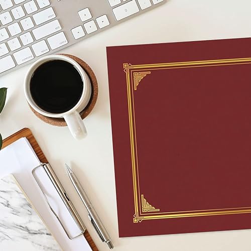 Geographics 45333 Certificate/Document Cover, 12 1/2 x 9 3/4, Burgundy (Pack of 6) - Image 2