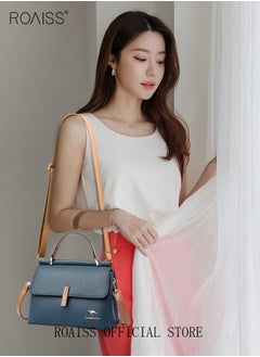 roaiss Texture Shoulder Crossbody Bag Fashion Elegant Exquisite Multi-pocket Charm High-Quality Fabric Large Capacity Handbag for Women/Mother/Girl Friend Gift  - Image 2