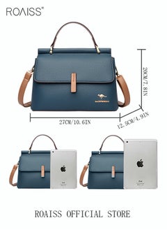 roaiss Texture Shoulder Crossbody Bag Fashion Elegant Exquisite Multi-pocket Charm High-Quality Fabric Large Capacity Handbag for Women/Mother/Girl Friend Gift  - Image 4