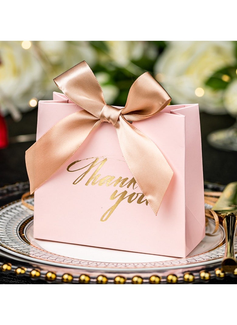 20 Pcs Small Thank You Gift Bags，Pink Party Favor Bags with Gold Bow Ribbon，,Paper Bags for Birthday Wedding Bridesmaid Holiday Valentines Day - pzsku/Z74EFE9B814329EAB621BZ/45/_/1735807783/624a9ccf-7b05-49a0-be00-3885f2953ac3