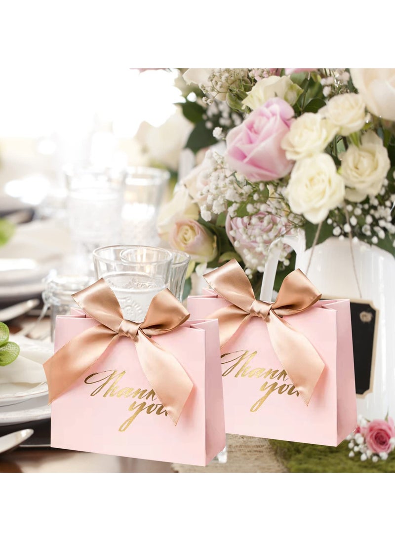 20 Pcs Small Thank You Gift Bags，Pink Party Favor Bags with Gold Bow Ribbon，,Paper Bags for Birthday Wedding Bridesmaid Holiday Valentines Day - pzsku/Z74EFE9B814329EAB621BZ/45/_/1735807827/0399dac3-1b06-446d-86b3-a328cc4dcb88