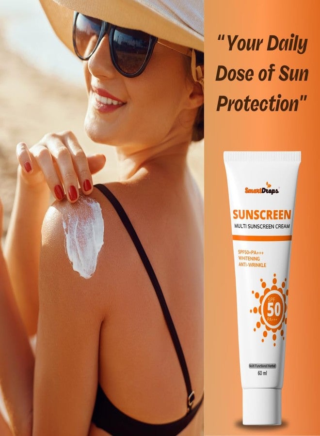Smartdrops sunscreen SPF 50 PA+++ UTRA Tube Sunscreen 60ml - Image 4