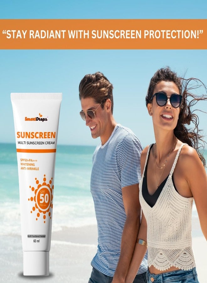Smartdrops sunscreen SPF 50 PA+++ UTRA Tube Sunscreen 60ml - Image 3