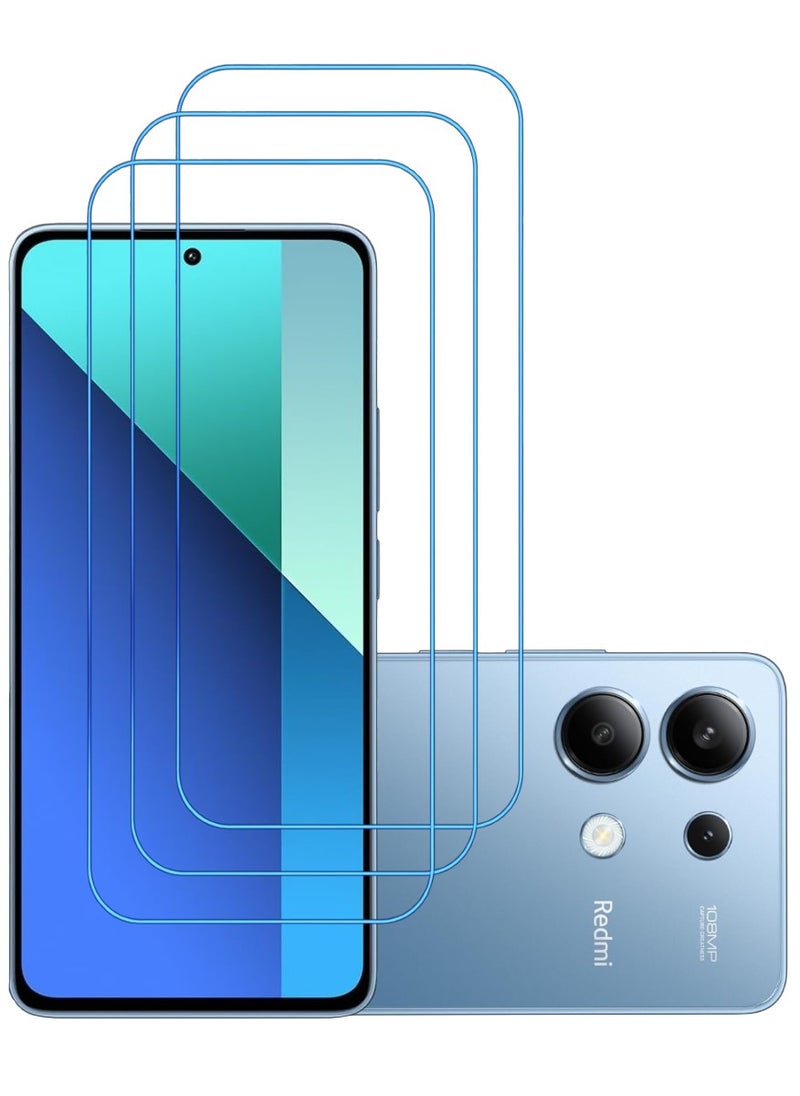 ACLIX 3 Pieces Antistatic ESD Dustproof Premium Quality High Definition Clear Tempered Glass Screen Protector Designed For Xiaomi Redmi Note 13 - Image 1