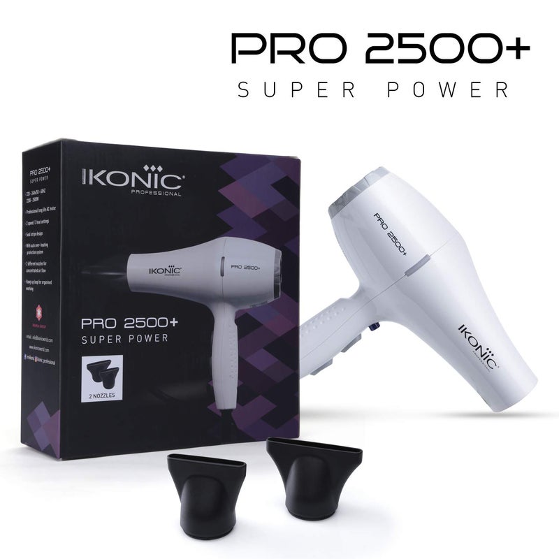 IKONIC مجفف شعر أيكونيك - برو 2500+ أبيض - Image 2