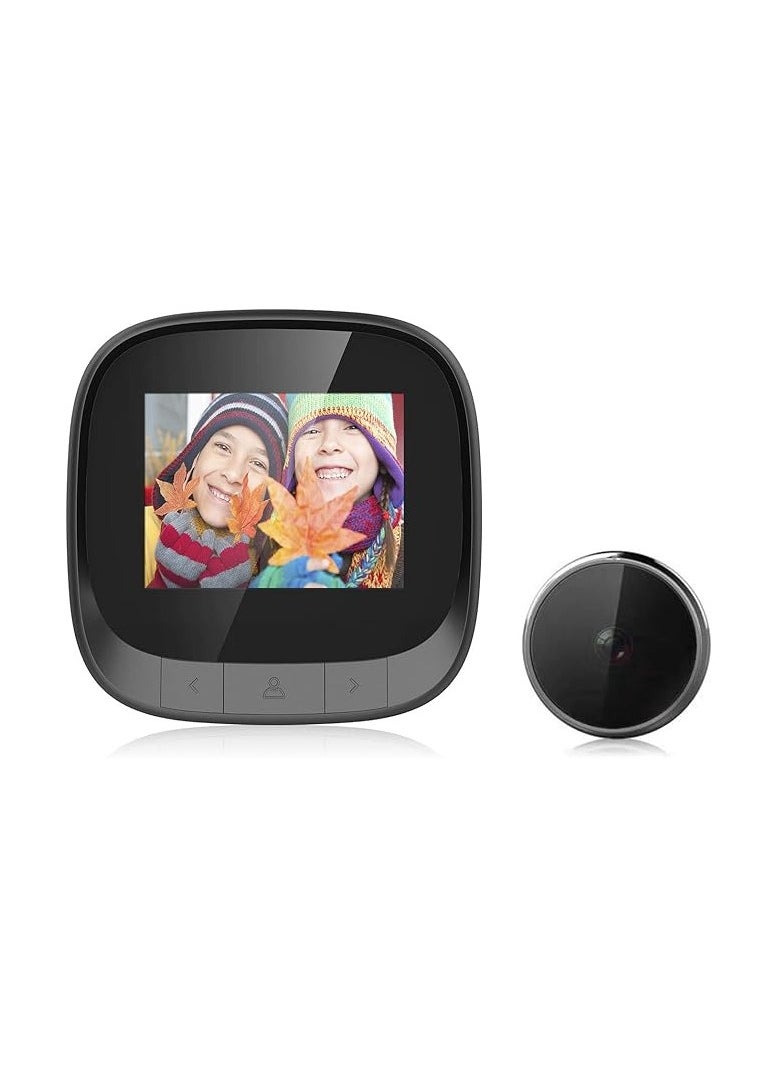 Generic - DD3S Smart Video Doorbell – Digital Peephole Security Camera with 2.4" LCD Display, 90° Wide Angle, Home Visual Monitoring System - Image 1