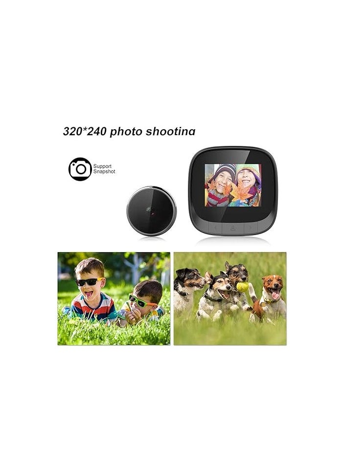 Generic - DD3S Smart Video Doorbell – Digital Peephole Security Camera with 2.4" LCD Display, 90° Wide Angle, Home Visual Monitoring System - Image 1