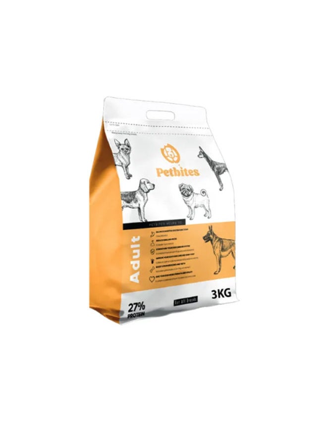 Petbites Adult Dog Dry Food 3 Kg Egypt Cairo Giza