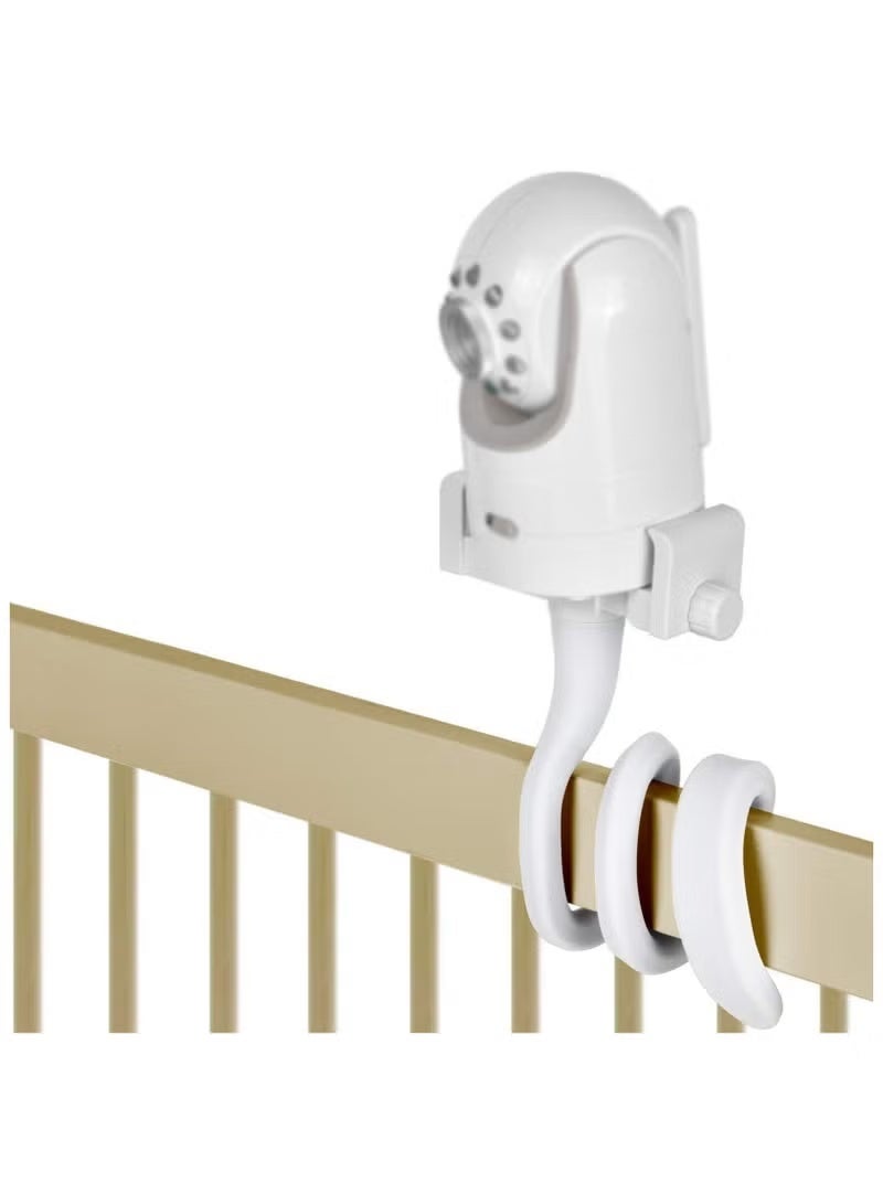 Baby Monitor Mount, Ideal Baby Monitor Holder, Baby Monitor Holder with 1/4 Threaded Hole (White) - Image 1