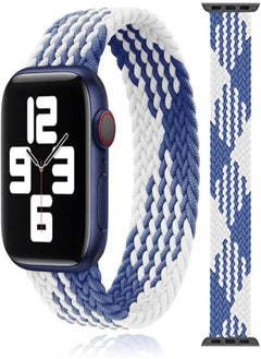Mixed Color Nylon Braided Solo Loop Band Size 49/45/44/42 mm, Elastic Stretchy Woven Strap For Apple Watch Series 8/7/6/5/4/3/2/1/SE/Ultra (Large - 160mm)