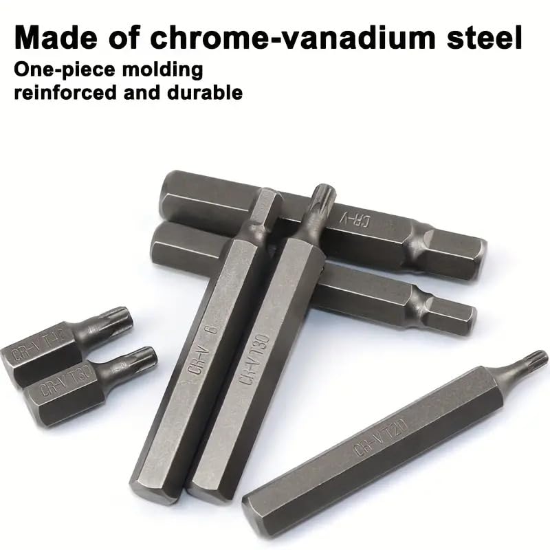 Harboan Harboan 40pcsset Chrome Vanadium Steel Screwdriver Wrench Head Set Iron Box Bronze Star Head Set Torx Hexagon Socket Head Set Special Car And Motorcycle Maintenance Bits Head  - Image 3