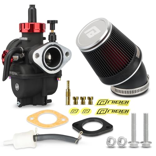 NIBBI 24mm Carburetor Performance Kit PE24FL Carb with Motorcycle CNC Air Filter Fit for Pit Bike Dirtbike Minibike ATV 150cc Tao Tao SSR Apollo Pradator 212 - Image 1