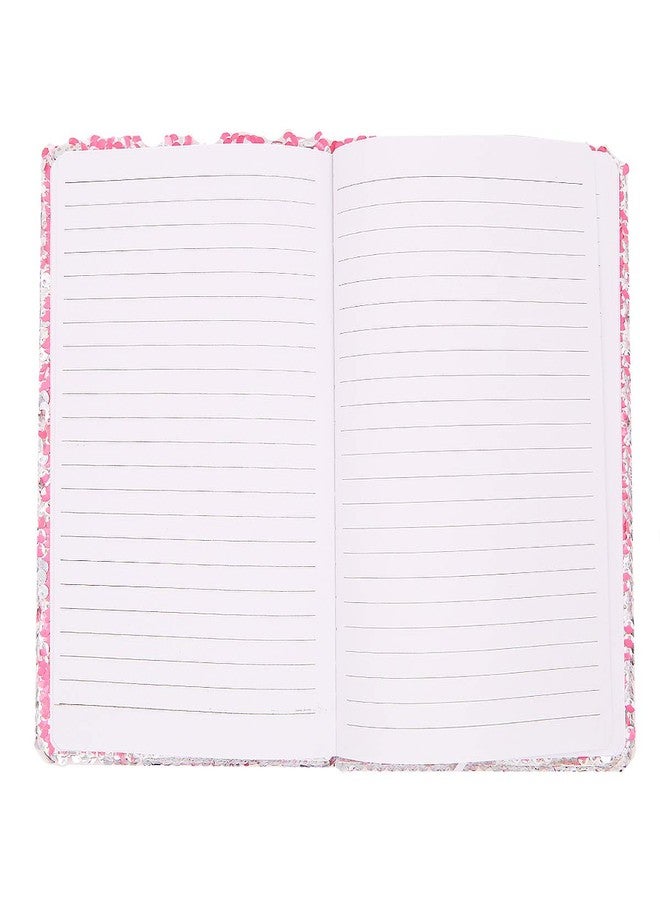 Unigift Unicorn Notebook,New A5 Notebook Color Reversible Sequin Unicorn Diary Notebook Magic Sequin Journal Rainbow Notebook DIY Painting Magic Daily Journal Notebook for Kids (Rose Red) - Image 4
