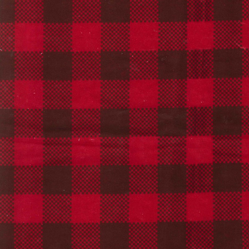 Trend Lab Brown and Red Buffalo Check Deluxe Flannel Swaddle Blanket - Buffalo Check Cotton, Red and Brown, 48 in x 48 in - Image 3