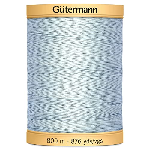 Gutermann خيط قطن طبيعي من غوتيرمان 876 ياردة، أزرق باودر - Image 1