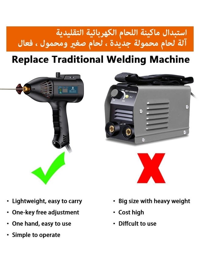 GearZone - 220V-60Hz-3000W Handheld Portable Electric Welding Machine, Automatic Digital Smart Welding Machine With Current Adjustment Handle - Image 1
