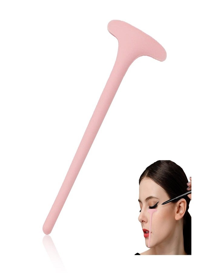 YAFIYGI Mascara Shield Applicator Reusable Double Ended Eyelash Guard Tool for Eye Makeup Protects Eyelids and Lashes Silicone Shield to Block Smudges Makeup Aid for Women (Pink) - Image 1