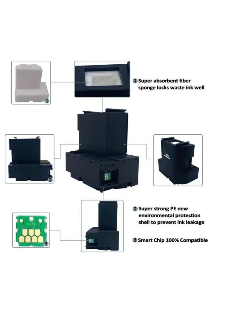 Reacon Compatible T04D1 Maintenance Box T04D1 Ink Waste Tank for Epson L6190 L6160 L6170 L6260 L6270 L6290 M1140 M2140 M3170 Printer - Image 3