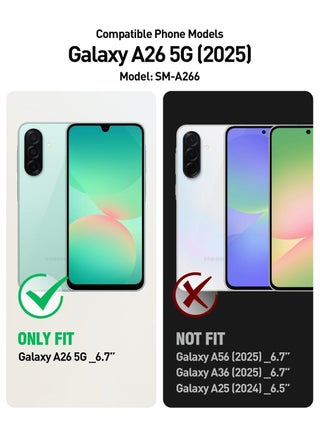 Magnetic Case for Samsung Galaxy A26, Compatible with MagSafe, Plating Luxury Cover, Clear Soft TPU Shockproof Protective Phone Case (Clear) - view 4