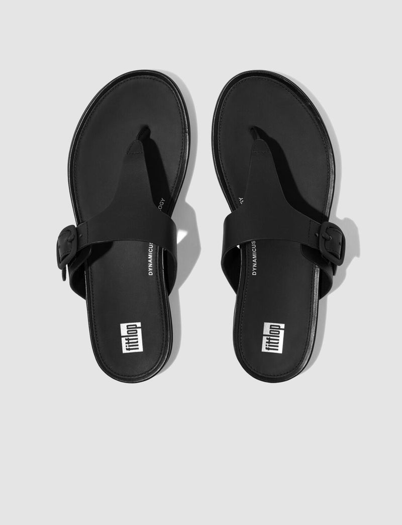 FitFlop Gracie Ft9 Black Buckle Women's Flip Flops - Image 4