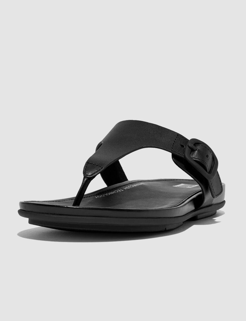 FitFlop Gracie Ft9 Black Buckle Women's Flip Flops - Image 2