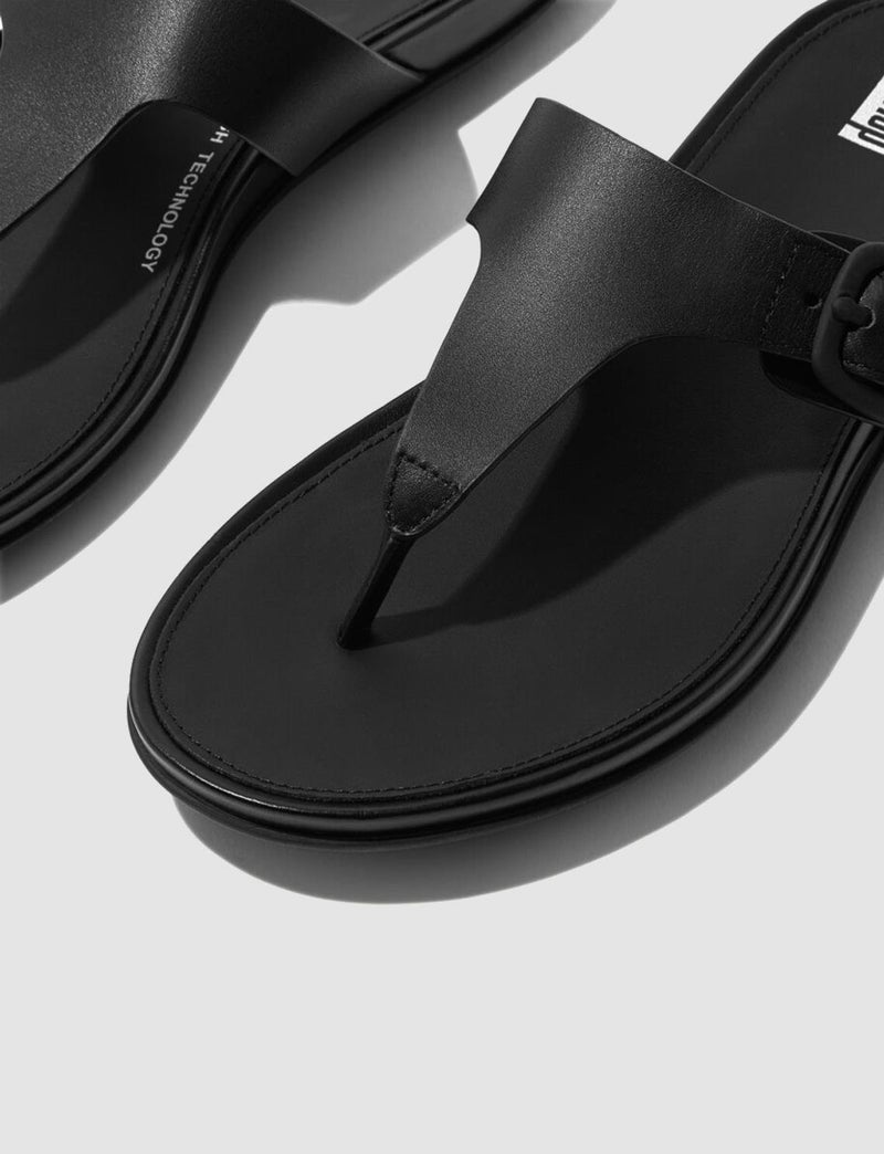 FitFlop Gracie Ft9 Black Buckle Women's Flip Flops - Image 5