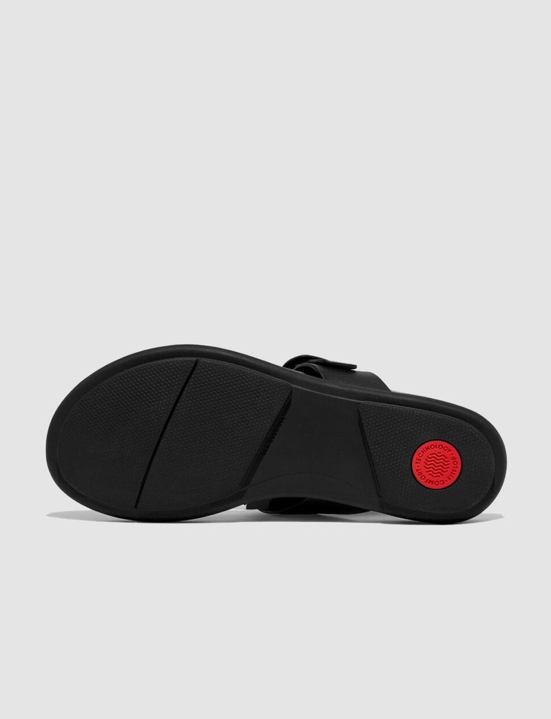 FitFlop Gracie Ft9 Black Buckle Women's Flip Flops - Image 3