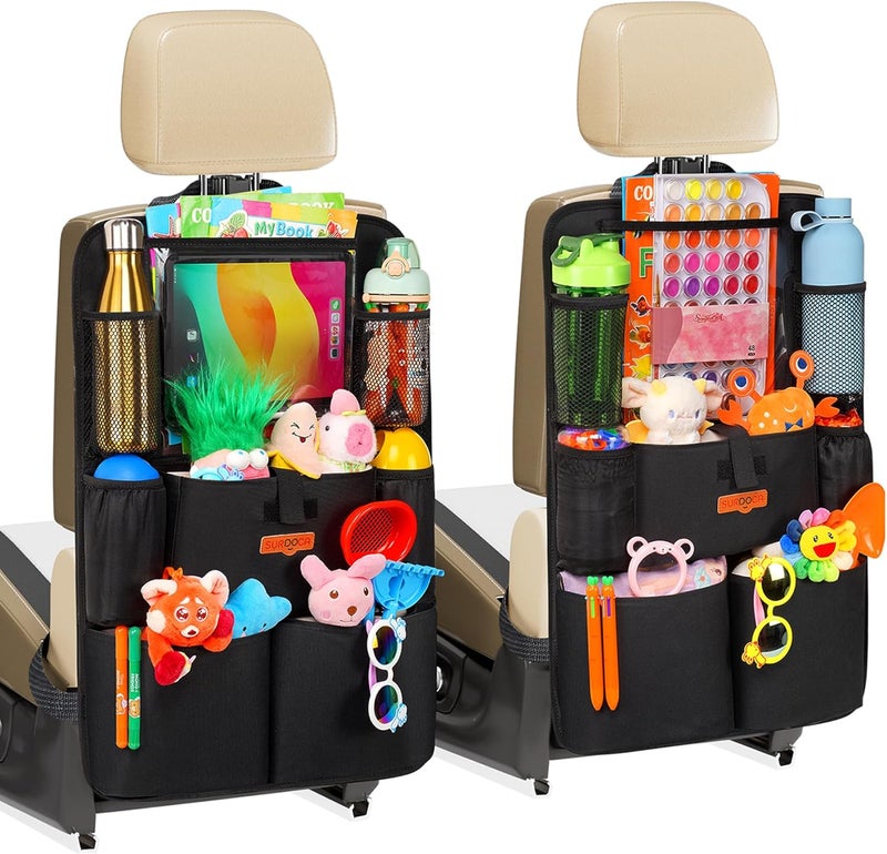 SURDOCA Upgraded Car Seat Organizer with Tablet Holder and 8 Pockets - Image 1