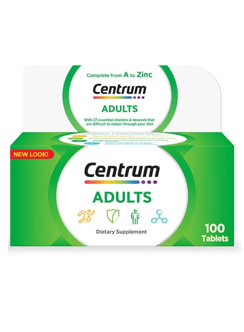 Pfizer CENTRUM ADULTS 100'S TABLETS