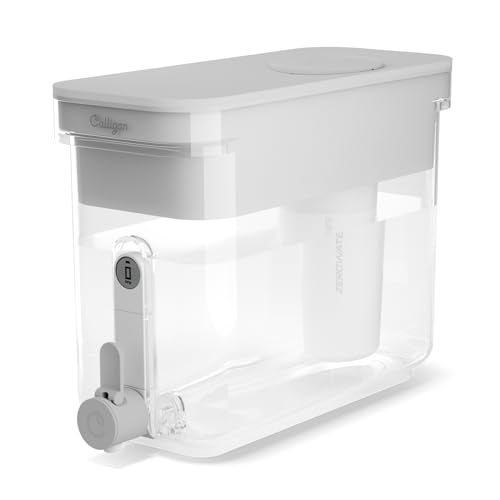 Culligan with ZeroWater Technology 32Cup Water Filter Dispenser Includes 5Stage Advanced Water Filter Certified to Reduce Lead Total PFAS Forever Chemicals Mercury Fluoride and Chlorine - Image 1