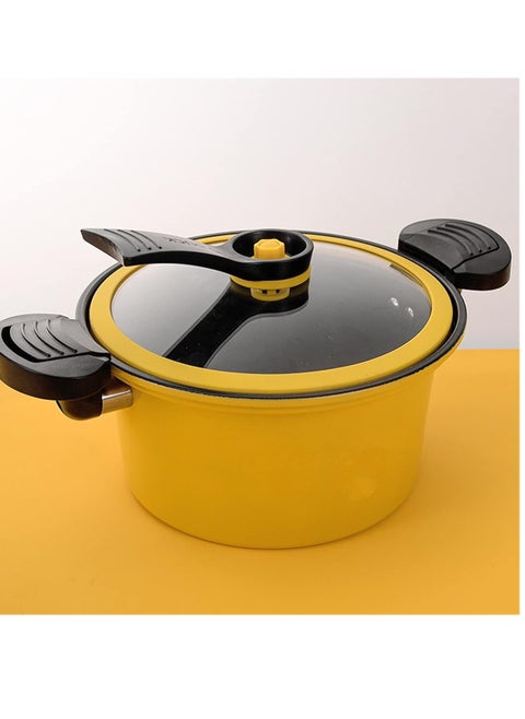 3.5Liters Multifunctional small pressure cooker non-stick quick soup MEDIUM Size 22 Cm -3.5Liters Multicolour