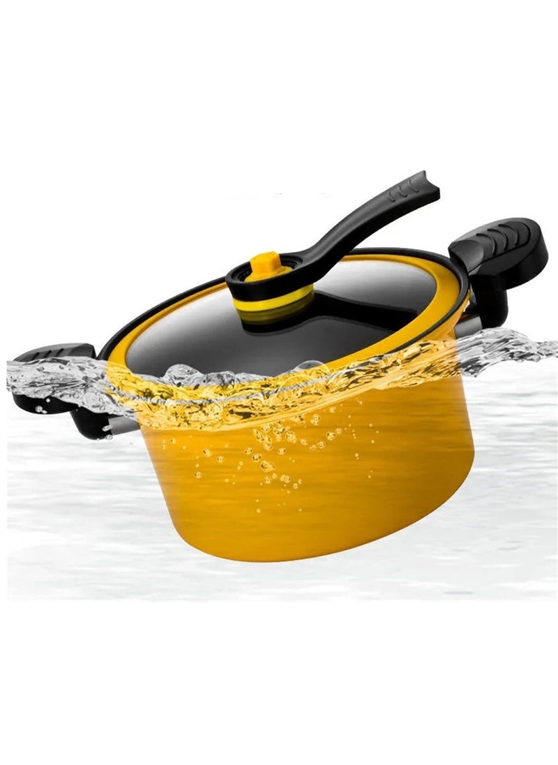 3.5Liters Multifunctional small pressure cooker non-stick quick soup MEDIUM Size 22 Cm -3.5Liters Multicolour