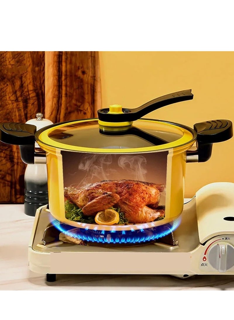 3.5Liters Multifunctional small pressure cooker non-stick quick soup MEDIUM Size 22 Cm -3.5Liters Multicolour