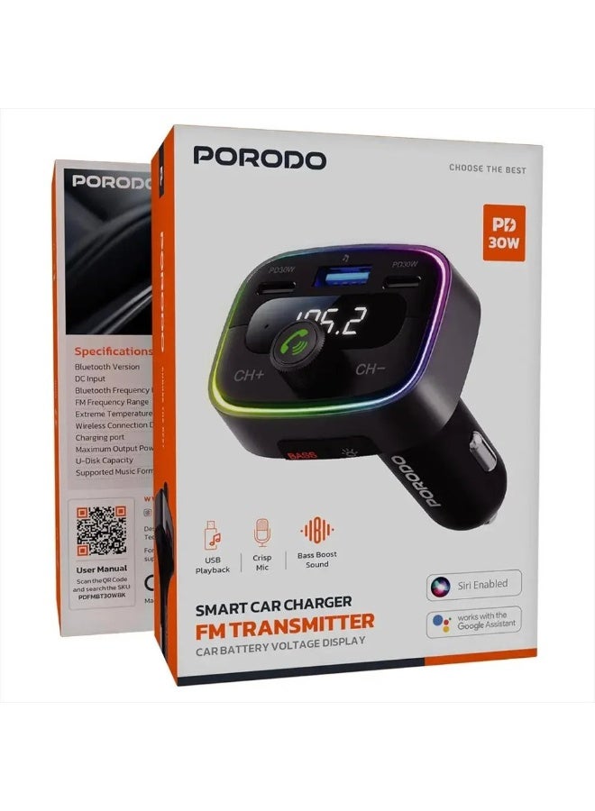 بورودو ( Smart Car Charger with FM Transmitter) - Image 1