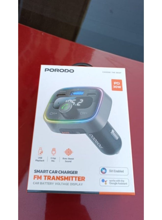 بورودو ( Smart Car Charger with FM Transmitter) - Image 3