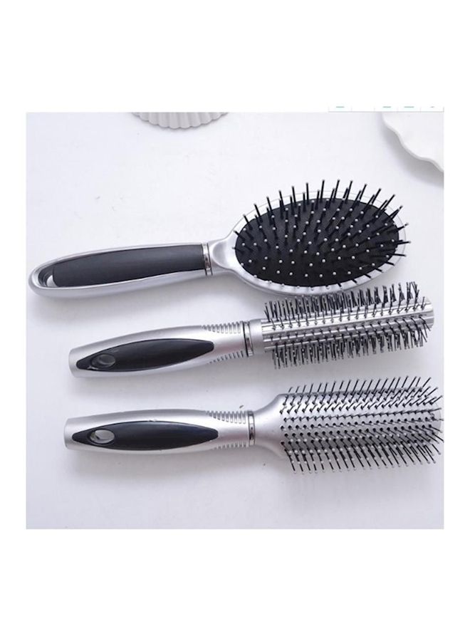 NIBEMINENT 3-Piece Air Bag Mage Comb Set Silver  - Image 1