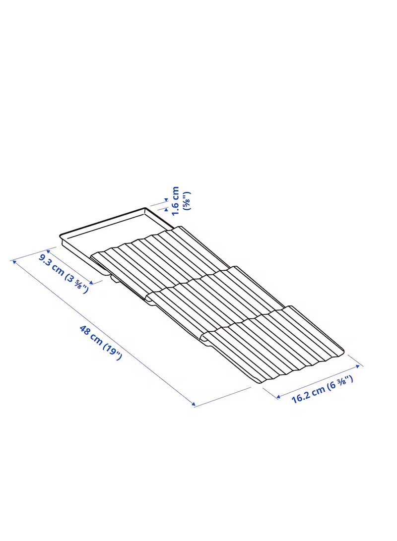 آيكيا فراكتا رف تنظيم التوابل 20×50 سم بلاستيك - Image 3