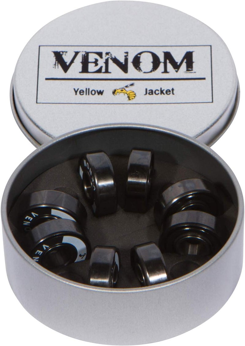 Yellow Jacket محامل سكيت بورد متميزة – مطلية بالتيتانيوم، كرات سيراميكية – برو لونغ بورد – سرعة عالية، دقة لسكيت بورد، لونغ بورد، زلاجات - Image 2