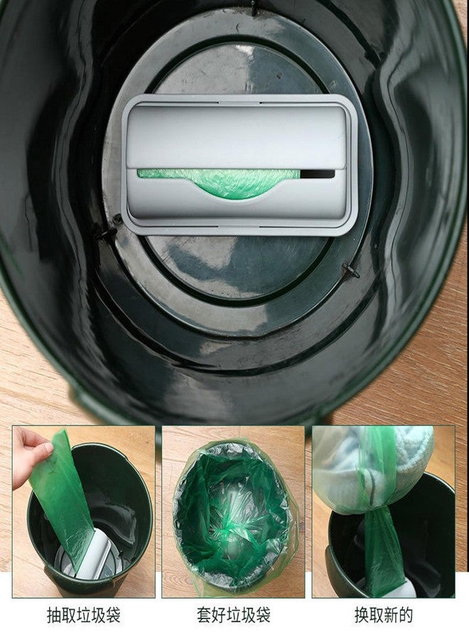 Dranvosk 2Pack Small Trash Bag Dispenser Wall Mount with 2 Hooks for Kitchen Bathroom Waste Bin Can Liner Holder Organizer Under Sink - Image 3