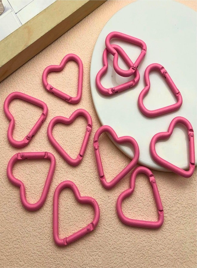 MOTOFITOOL 16-Pack Pink Heart Carabiner Clips, Cute Keychain Accessories for Backpacks & Hiking Gear, Aluminum Alloy Spring Snap Hook (Lightweight, Bulk Value Set) - Image 4