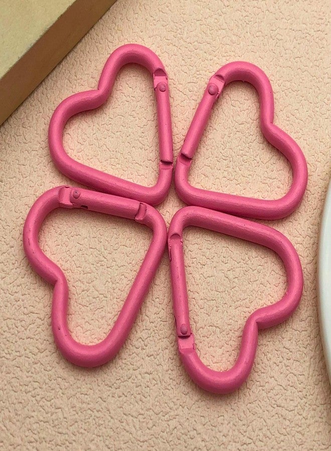 MOTOFITOOL 16-Pack Pink Heart Carabiner Clips, Cute Keychain Accessories for Backpacks & Hiking Gear, Aluminum Alloy Spring Snap Hook (Lightweight, Bulk Value Set) - Image 3