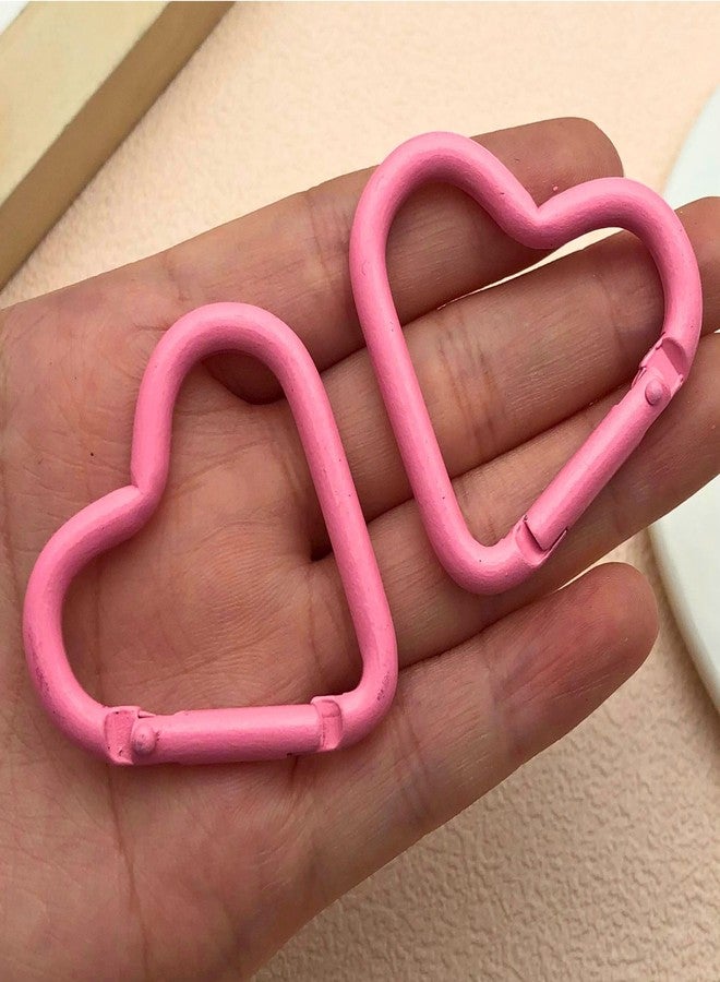 MOTOFITOOL 16-Pack Pink Heart Carabiner Clips, Cute Keychain Accessories for Backpacks & Hiking Gear, Aluminum Alloy Spring Snap Hook (Lightweight, Bulk Value Set) - Image 5