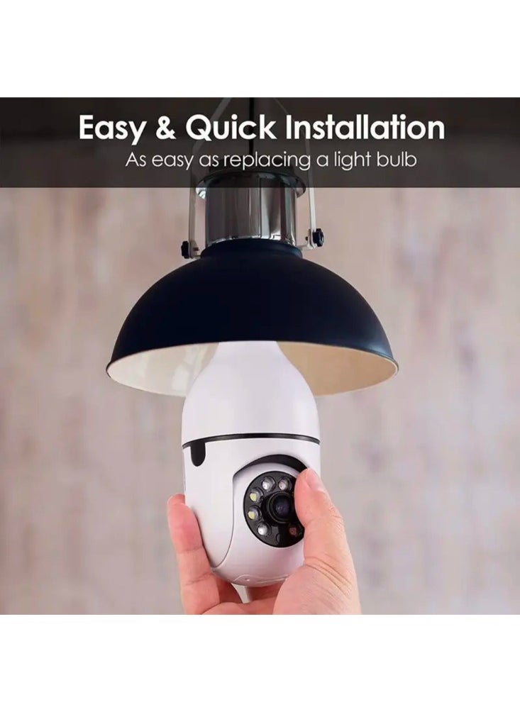 Generic - Smart Lamp Holder Bulb Camera with Full-Color Night Vision, Audio, and Lights - Image 1